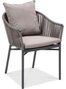 Sidechair, Stackable Back strap: Taupe