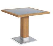 Dining Table with Teak Top 80