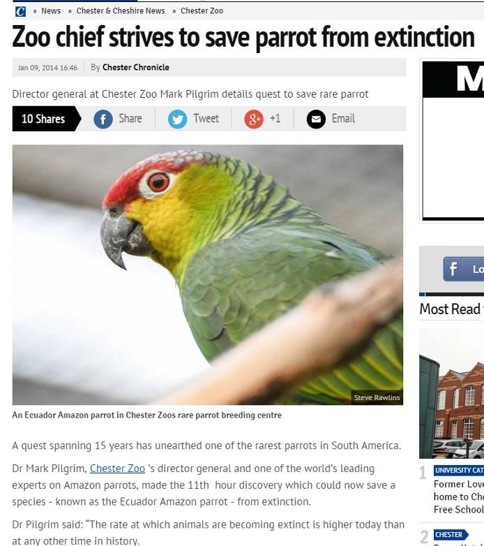 Chester Zoo media stories have been reported on ITV news, BBC News, Sky News and many other local magazines, websites and newspapers.