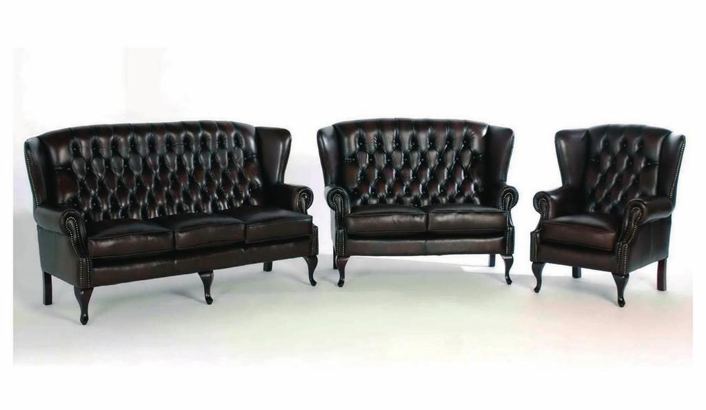ST. JAMES Material: Leather 1 seater: W. 95 cm x H. 100 cm x D. 88 cm 2 seater: W. 150 cm x H.
