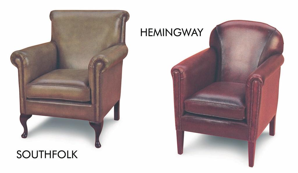 LIVING ROOM Material: Leather Hemingway: W. 70 cm x H.