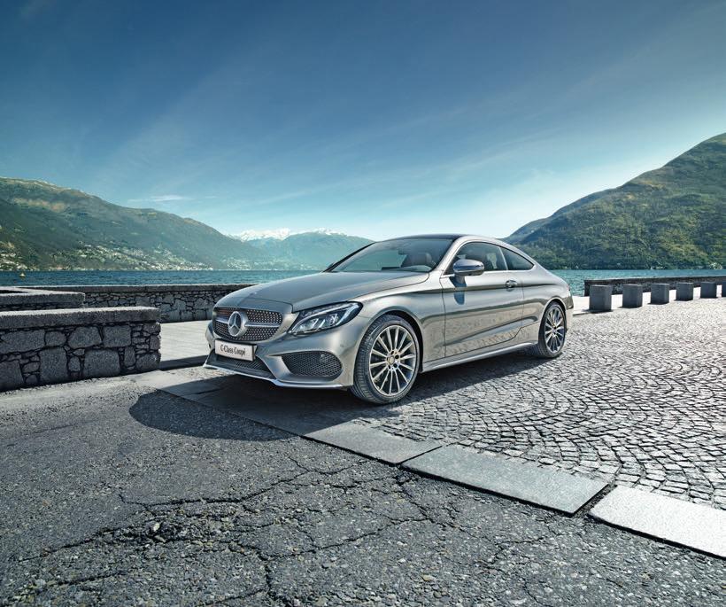 Vehicle specifications may vary for the South African market. The new C-Class Coupé. Instantly thrilling. First off the new C-Class Coupé gets your pulse racing.