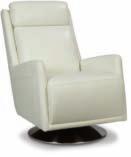 964 SIGNATURE LEATHER ZORA 721-964 SWIVEL OCCASIONAL CHAIR 40 H x 27 W x 37 D N/A Shown in