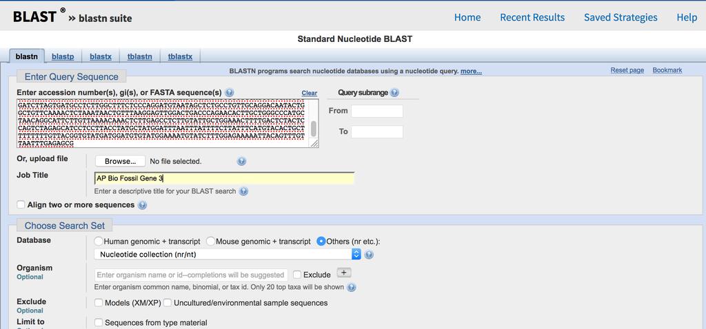 Uploading a Gene Sequence Here s the nucleotide sequence.