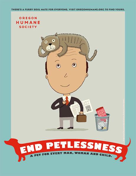 End Petlessness SM o Oregon Humane Society o The message pets save people!