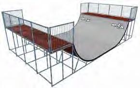Security profiles In order to reduce the risk of the skaters to hurt themselves at the exposed edges of the ramps, we have developped security profiles made of
