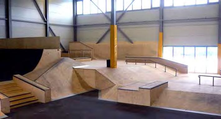 Indoor Wood Skate Parks Freestyle-Park Zürich We