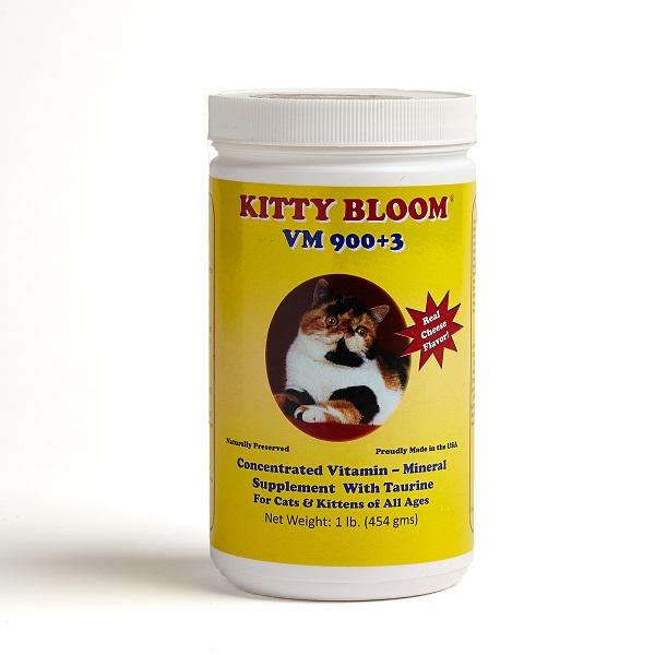 We also add Kitty Bloom VM 900+to their raw food and on their dry kibble.