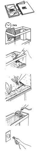 Setting up your JUWEL Aquarium In order to set up your aquarium and to prepare it for its intended use, please follow the following guidelines. 1. Make up the appropriate JUWEL Aquarium cabinet. 2.