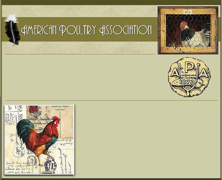 APA NEWS - July 2012 I have been around exhibition poultry since I married into it many years ago (hint: LBJ was president).