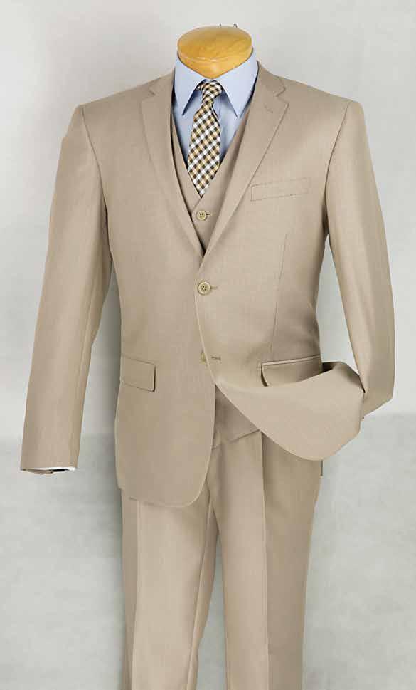 slim fit suits with vest, side