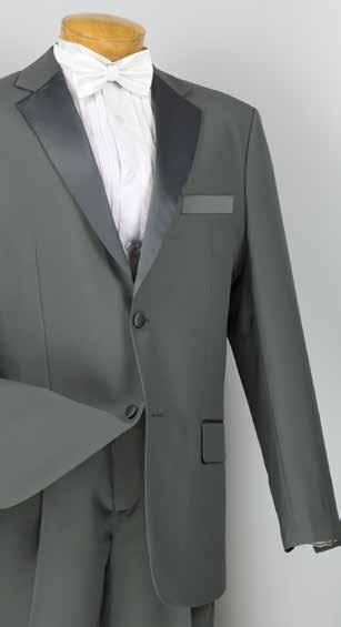 buttons tuxedo, pleated