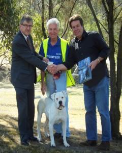 He approached The Dogs' Homes of Tasmania with a wonderful and generous offer to donate to us the proceeds of his coffee table book Best Friends, Pets and People.