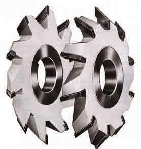 ANGLE CUTTERS CARBIDE TIPPED ANGLE CUTTERS Single Angle & Double Angle cutters manufactured with carbide tips are used for higher speeds & feeds, cutting tougher materials and increased tool life.