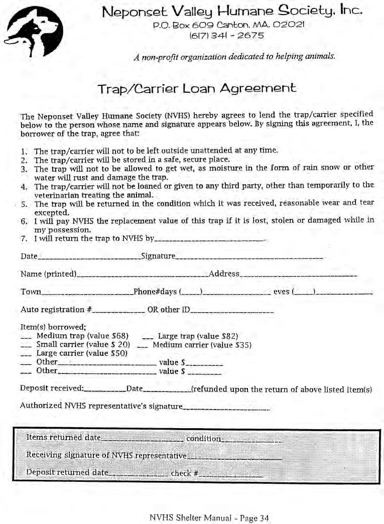 Trap/Carrier Loan Agreement A32 How to Create a