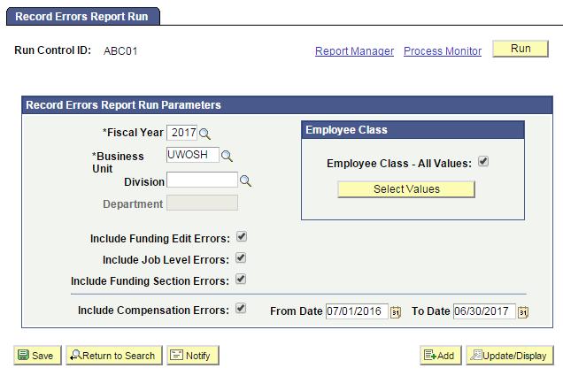 5. User will be automatically directed to the Process Scheduler Request page. From this page, select OK. 6.