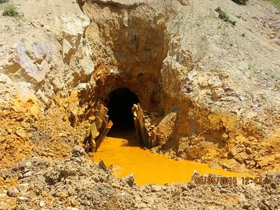 Gold King Mine Spill August 2015. EPA estimates that 540 tons of metals entered the river.