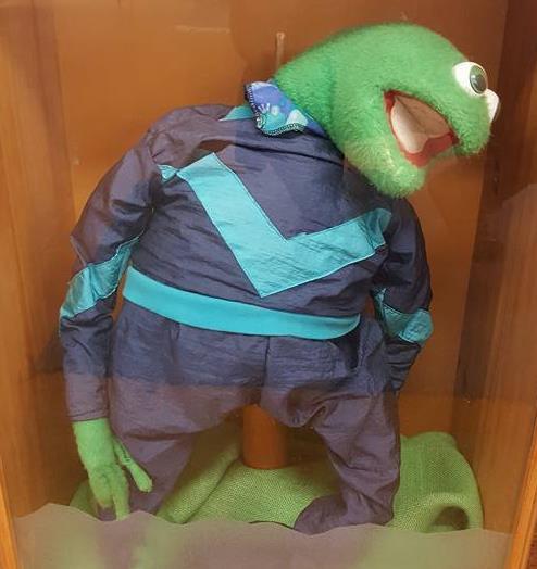 THE STORY OF KERMIT By Robin Harland Those who have been to the Club house recently will have noticed Kermit, captive in a box.