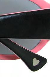 Argyle Pink Golf Case Black frame with pink interior /