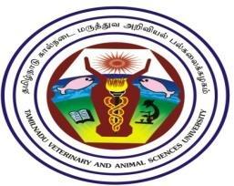TAMIL NADU VETERINARY AND ANIMAL SCIENCES UNIVERSITY POSTGRADUATE DIPLOMA PROGRAMMES FOR THE YEAR 2013-2014 (Distance Education-Online Mode)