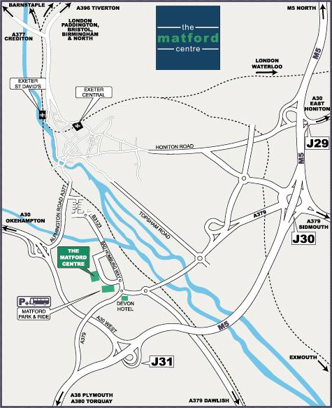 DIRECTIONS: From M5 North: Exit Junction 30. Take third exit at the roundabout onto A379 Exeter/Marsh Barton for 3 miles. At third roundabout take last exit onto B3123 Marsh Barton/Bad Homburg Way.