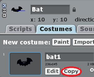 Write there bat1, then click «Copy».