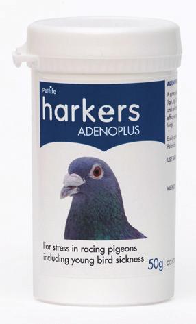 Young Bird Sickness Treatments ADENOPLUS Adenoplus is designed to combat stress in racing pigeons including young bird sickness.