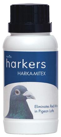 99 HARKAMITEX Harkamitex is a concentrated insecticide which when diluted with water and applied liberally to all loft surfaces will eradicate red mite and other insect pests from the loft.