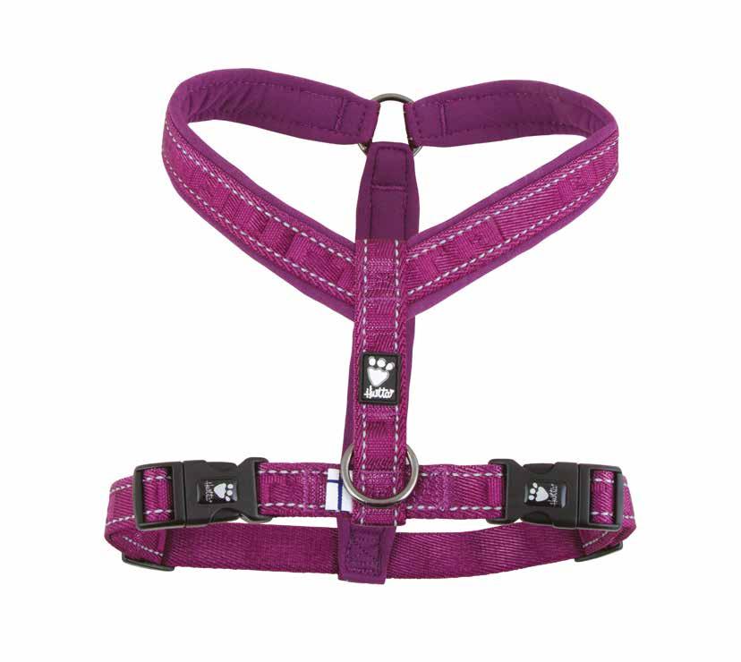 casual PADDED Y HARNESS 3M reflectors Adjustable Chest Two adjustable buckles for best fit Washable Ash Heather Lingon River Easy and quick to put on, the two