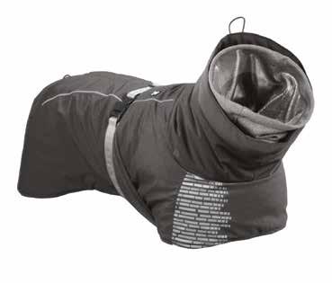 extreme warmer Hurtta foil print reflects body heat Protective hood Adjustable back length The Extreme Warmer will keep the dog warm even in the most challenging conditions.