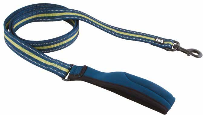 Leashes and Collars Image shown: Jogging Leash & Padded Y-Harness - Juniper Reflective leash