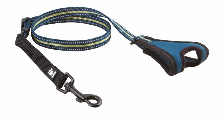 Casual rope leash Comfortable to hold in hand 3M reflectors Ash/ Heather/ Geranium Lingon/ River Light aluminium parts The Casual Rope Leashes are comfortably soft to hold in the hand, yet highly