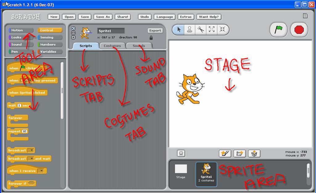 Scratch Programming Lesson One: Create an Scratch Animation Have you heard of Scratch? No, not what you do to your itch, but Scratch from MIT, the famous school for the curiously brainy people?