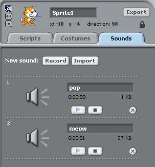 Sound tab is where you can add voice, music, and sound clip to your sprites. Step 1: Create A Story Line An good Scratch animation, like a cartoon, has a story line.