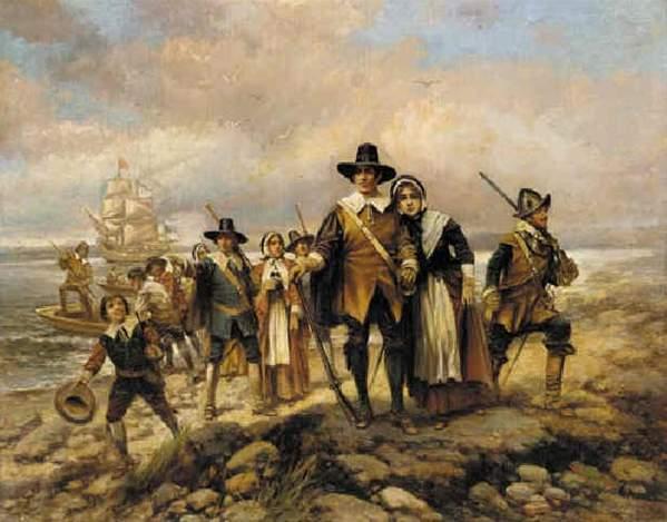 Pilgrims English settlers who looked for religious freedom in America.