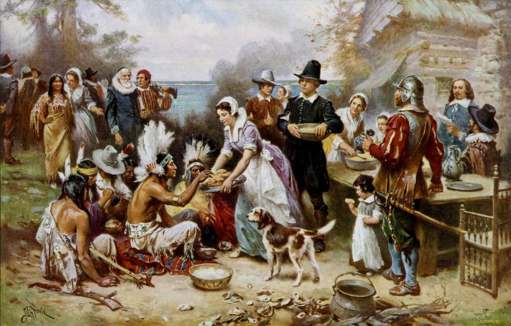 The Pilgrims held their Thanksgiving celebration for three days following their first harvest at Plymouth.