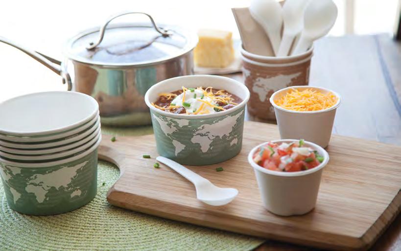 PAPER FOOD CONTAINERS Renewable & Compostable Paper Food Containers These may look just like your everyday soup cups, but they are oh so much more.