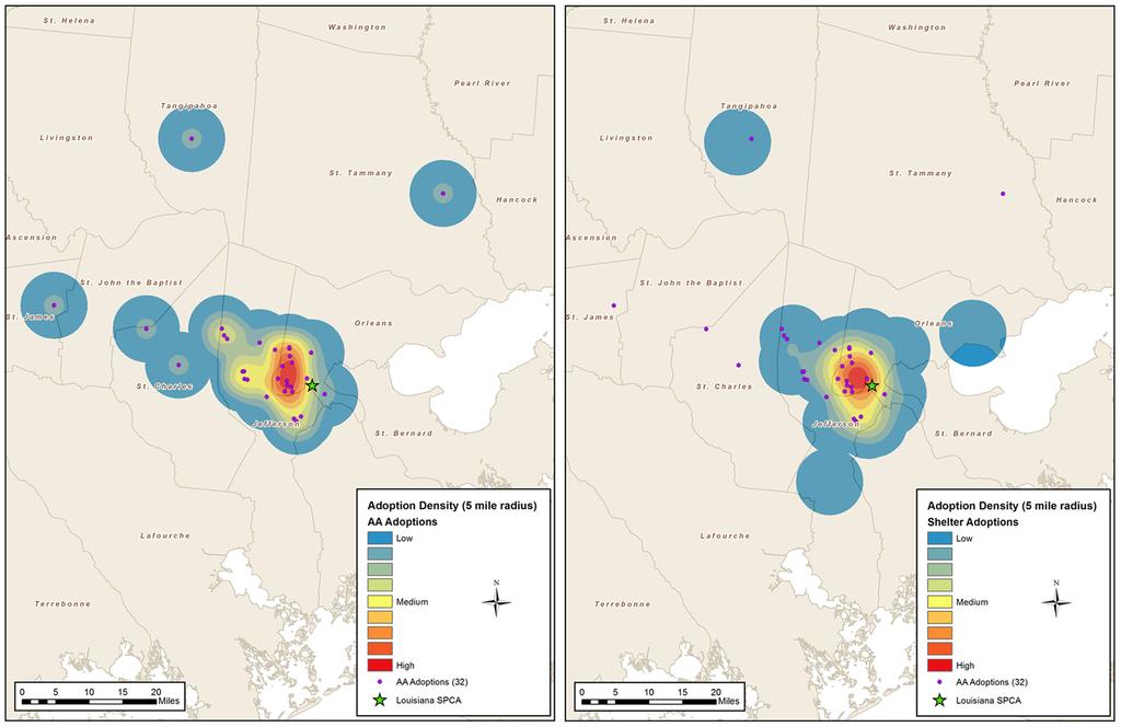 Figure 1. Density maps of adopter addresses in New Orleans, LA. doi:10.1371/journal.pone.0091959.g001 mapping (Figure 2).