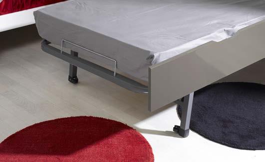 lattes multiplis Pieds escamotables Plywood slat metal bed base Pull-out legs Couchage / Trundle bed base