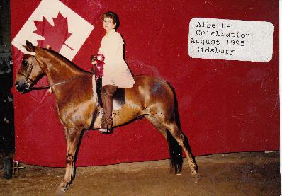 Donna rode Koko in both English and Western classes.