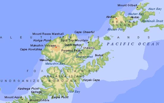 Unalaska served as a hub to several smaller