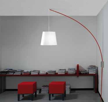 CURSORE APT da parete/wall lamp materials: fibra di vetro e diffusore in polipropilene/ fiberglass tube and polypropylene