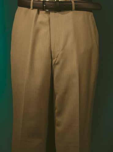D-Pack Flat front pants, solid color