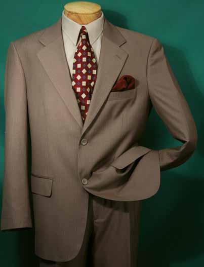 Executive 3 Buttons Suit Collection Taupe 2RS-1