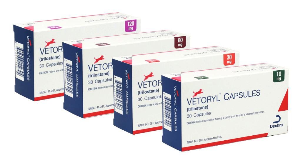Why do I have to give VETORYL Capsules every day? The active ingredient in VETORYL Capsules is a medicine called trilostane.