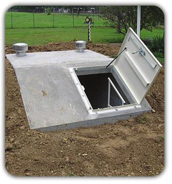 Underground storm shelters should have tight-fitting doors to prevent the