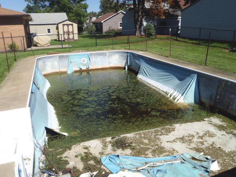 Oftentimes, the pool will turn into a pond environment and will not cause a mosquito problem due to natural predators on the larvae, such as frogs and dragonflies, etc.
