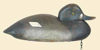 202 203 203A 204 202. Excellent Canada goose by Ben Schmidt (1884-1968) of Centerline, MI. Decoy is hollow carved and open on the bottom.