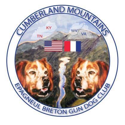 Cumberland Mountains Epagneul Breton Gun Dog Club Liberated Field Trials, WRT and TAN Open Braces, Open Solo, Gun Solo, TAN, Water Retrieve Test Entries open to