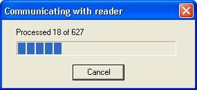 Page 21 Uploading Data 1. Ensure the reader is switch on and in its route menu. I.E displaying: 1. Read 2.